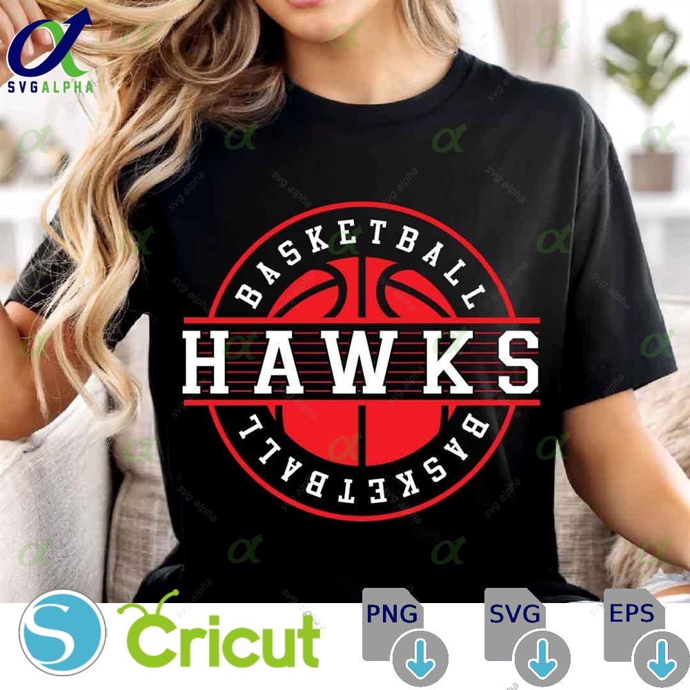 Hawks Svg Png Hawks Basketball Svg Varsity Hawks Shirt Hawks Mascot Svg Basketball Cheer Svg Basketball Mom Svg